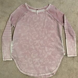Sweater-dusty pink; Free People brand.